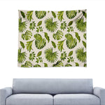 Light Tropical Leaf Pattern Print Tapestry
