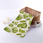Light Tropical Leaf Pattern Print Towel