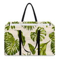 Light Tropical Leaf Pattern Print Utility Tote Bag