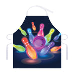 Light Up Bowling Pins Print Adjustable Apron