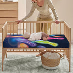 Light Up Bowling Pins Print Baby Crib Sheet