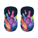 Light Up Bowling Pins Print Bar Stool Covers