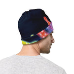 Light Up Bowling Pins Print Beanie