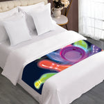 Light Up Bowling Pins Print Bed Runner