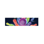 Light Up Bowling Pins Print Bed Runner