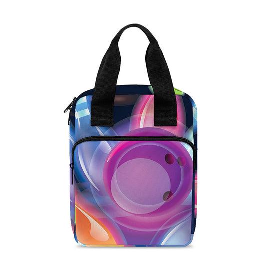 Light Up Bowling Pins Print Bible Tote Bag