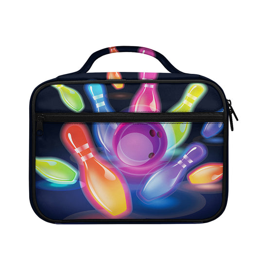 Light Up Bowling Pins Print Briefcase Bible Bag