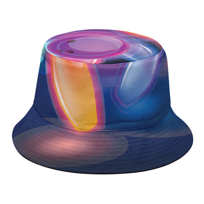 Light Up Bowling Pins Print Bucket Hat