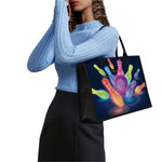Light Up Bowling Pins Print Canvas Tote Bag