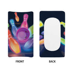 Light Up Bowling Pins Print Changing Pad Cover