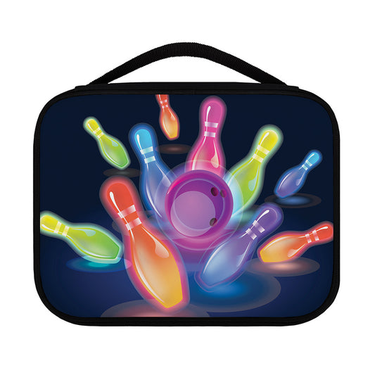 Light Up Bowling Pins Print Classic Bible Case