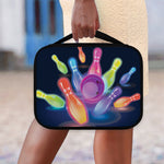Light Up Bowling Pins Print Classic Bible Case