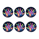 Light Up Bowling Pins Print Coaster Set