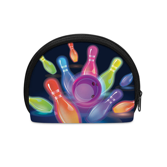 Light Up Bowling Pins Print Coin Purse