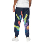 Light Up Bowling Pins Print Cotton Pants