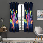 Light Up Bowling Pins Print Curtain