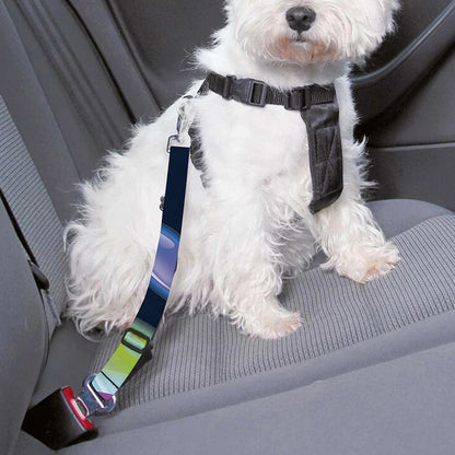 Light Up Bowling Pins Print Dog Seat Belt