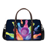Light Up Bowling Pins Print Duffle Bag