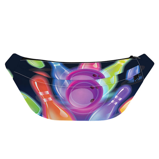 Light Up Bowling Pins Print Fanny Pack