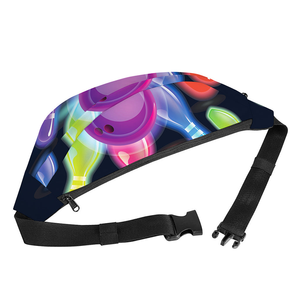 Light Up Bowling Pins Print Fanny Pack