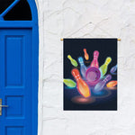 Light Up Bowling Pins Print Garden Flag