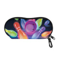 Light Up Bowling Pins Print Glasses Case