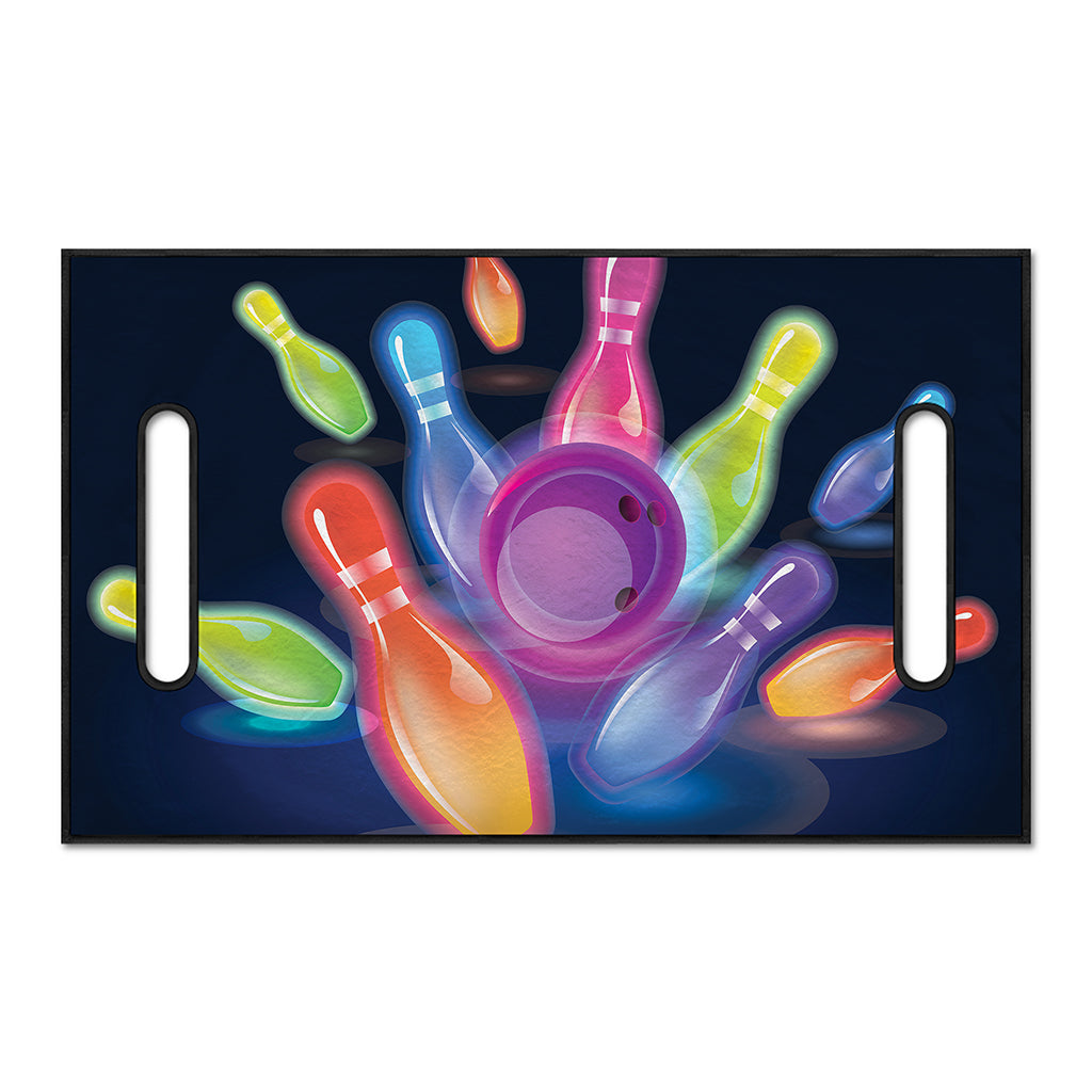 Light Up Bowling Pins Print Golf Cart Seat Cover