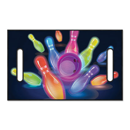 Light Up Bowling Pins Print Golf Cart Seat Cover