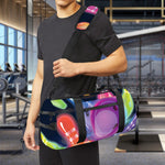 Light Up Bowling Pins Print Gym Bag
