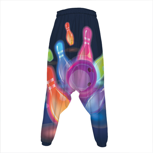 Light Up Bowling Pins Print Hammer Pants
