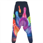 Light Up Bowling Pins Print Hammer Pants