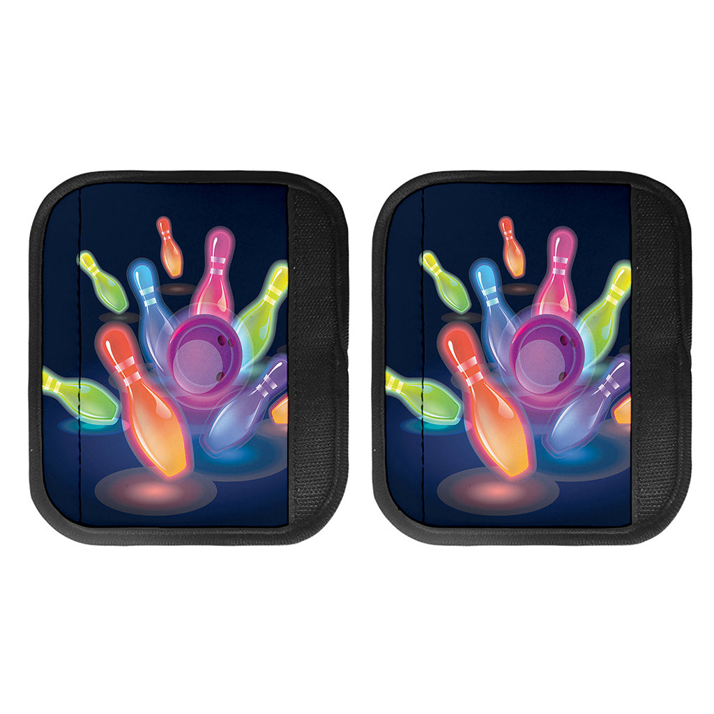 Light Up Bowling Pins Print Handle Covers