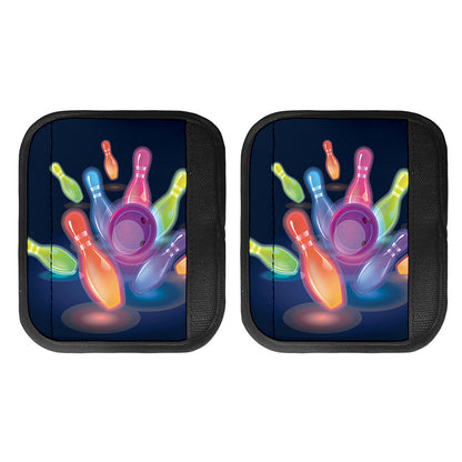Light Up Bowling Pins Print Handle Covers