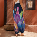 Light Up Bowling Pins Print Harem Pants