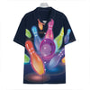 Light Up Bowling Pins Print Hawaiian Shirt