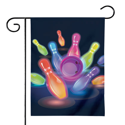 Light Up Bowling Pins Print House Flag