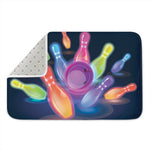 Light Up Bowling Pins Print Indoor Door Mat