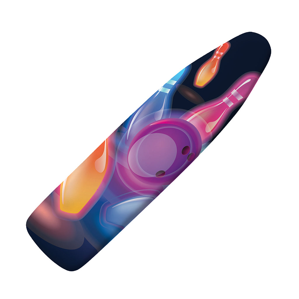 Light Up Bowling Pins Print Ironing Board Cover