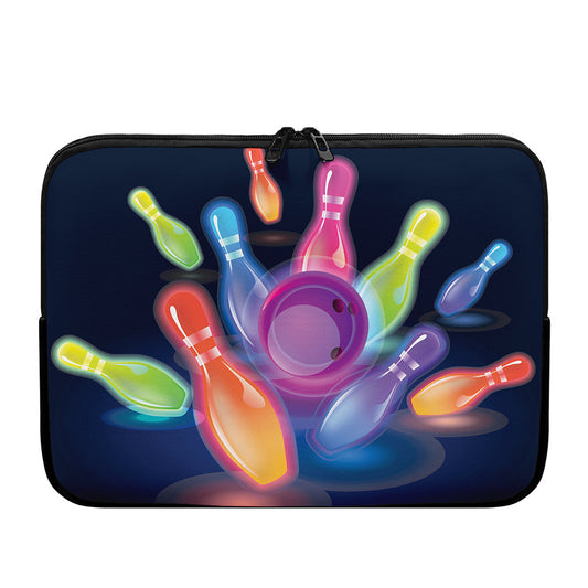 Light Up Bowling Pins Print Laptop Sleeve