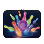 Light Up Bowling Pins Print Laptop Sleeve