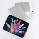 Light Up Bowling Pins Print Laptop Sleeve