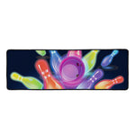 Light Up Bowling Pins Print Long Kitchen Mat