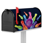 Light Up Bowling Pins Print Mailbox Cover