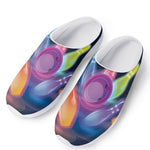 Light Up Bowling Pins Print Mesh Casual Shoes
