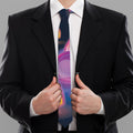 Light Up Bowling Pins Print Necktie