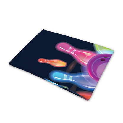 Light Up Bowling Pins Print Pet Cooling Mat Cover