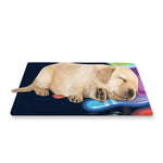 Light Up Bowling Pins Print Pet Cooling Mat Cover