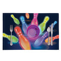 Light Up Bowling Pins Print Placemat