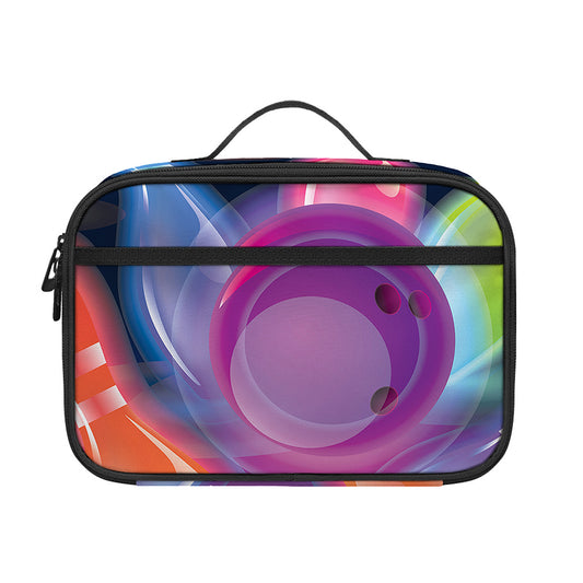 Light Up Bowling Pins Print Portable Lunch Bag