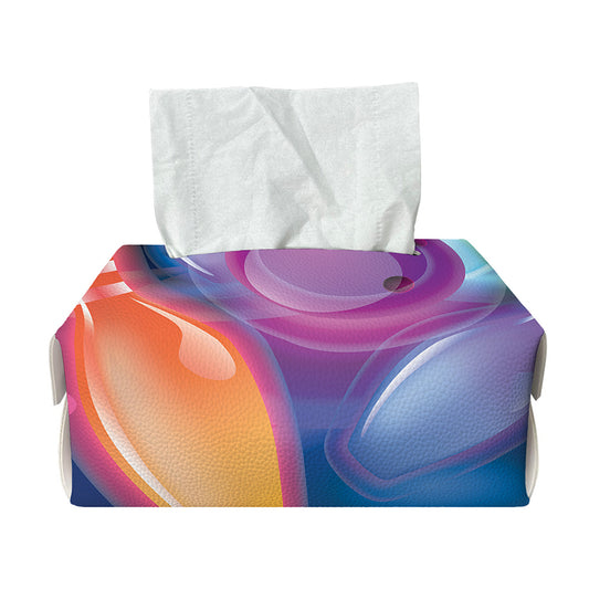 Light Up Bowling Pins Print Rectangle Tissue Box Cover